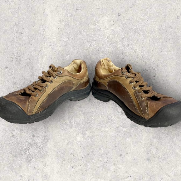KEEN Cush Briggs II Brown Leather Non-Marking Anti-Slip Shoes Size 8 Walking - Picture 13 of 13